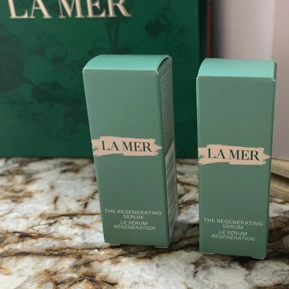 2x La Mer Travel Mini The Regenerating Serum 3ml =6ml new in box